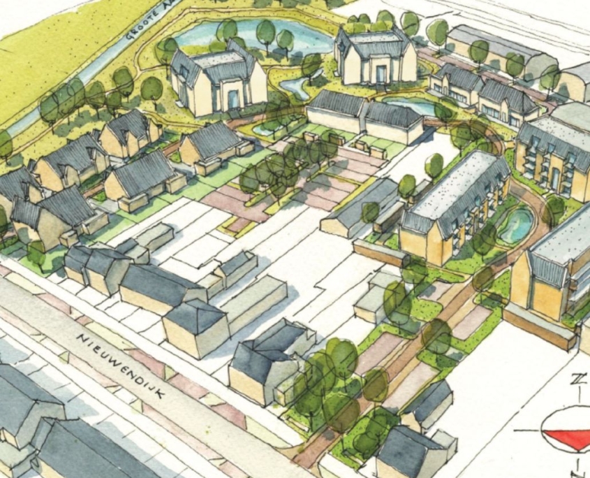 Schets Wilhelminapark Heeze